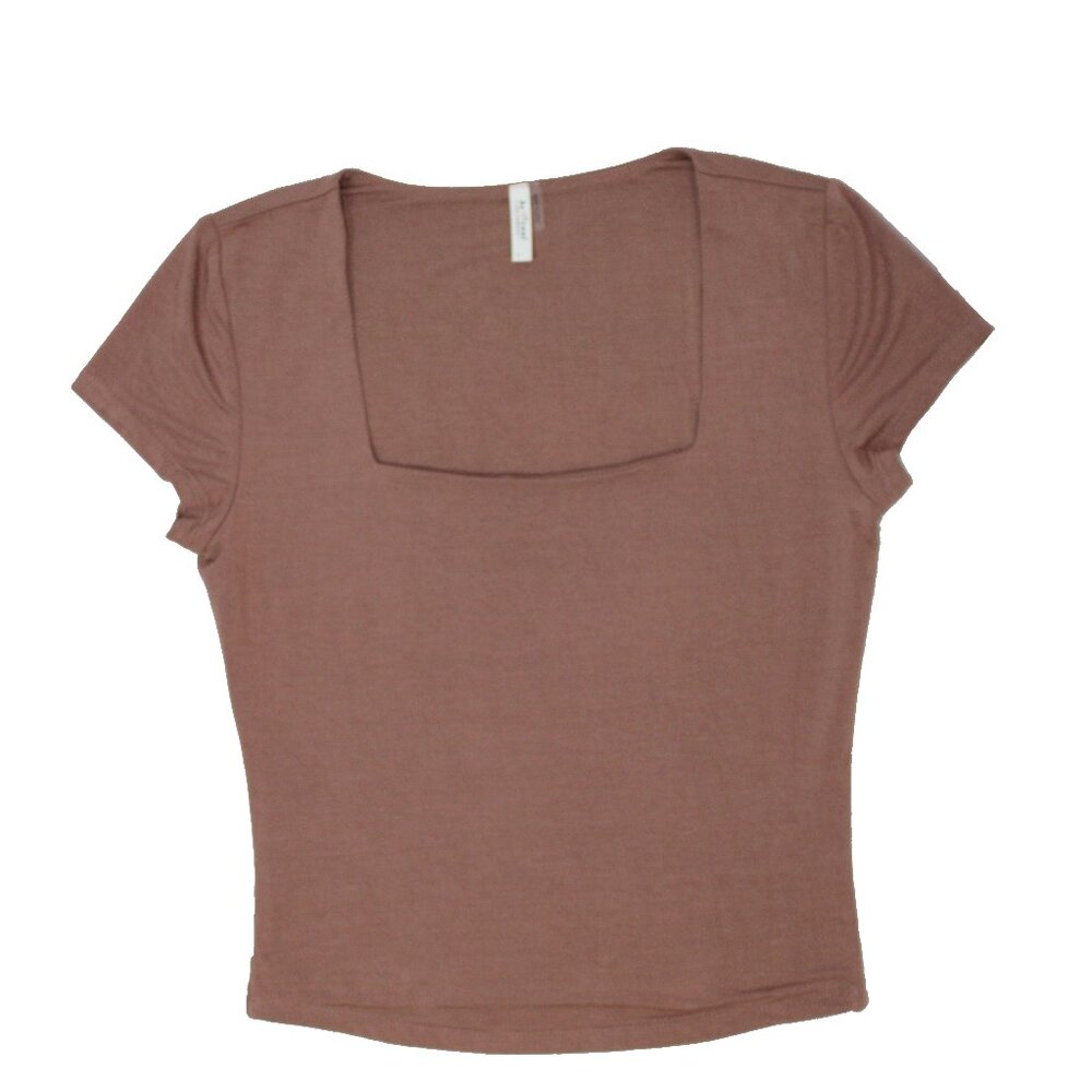 Square Neck Knit Tee
